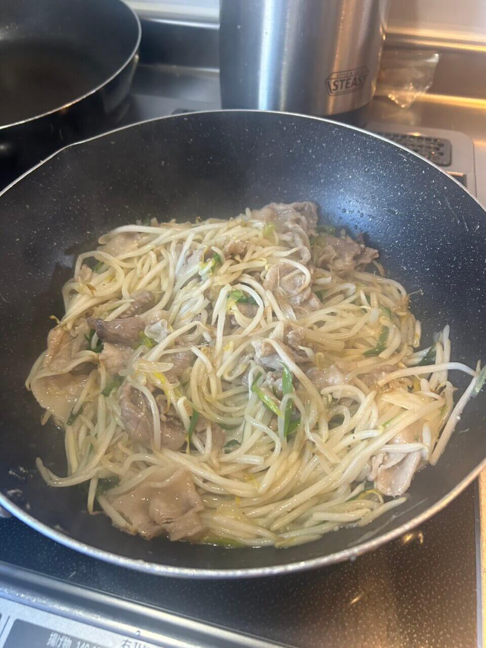 もやし炒めの作り方